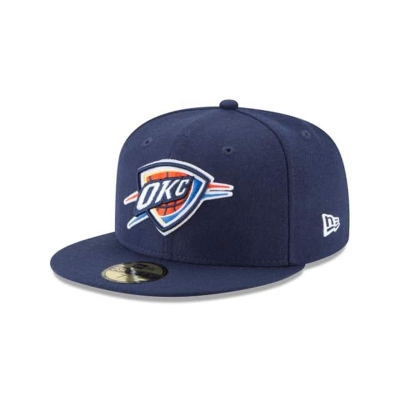 Sapca New Era Oklahoma City Thunder NBA Wool Standard 59FIFTY Fitted - Albastri